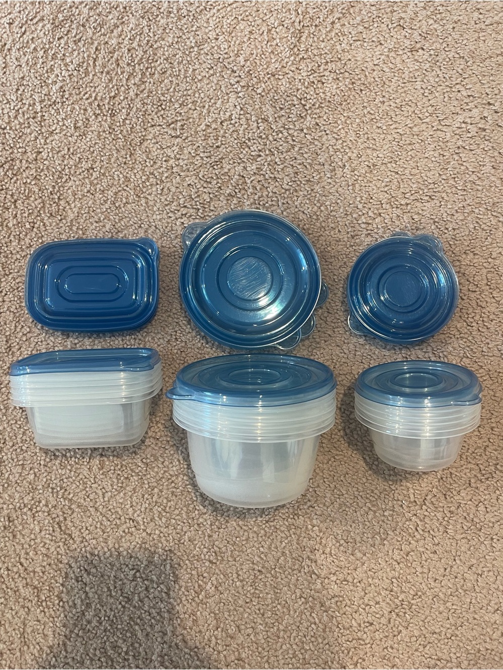 3 sets 5pcs each Food Storage Container with Lids